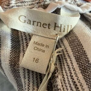 Garnet Hill Black and White Slacks